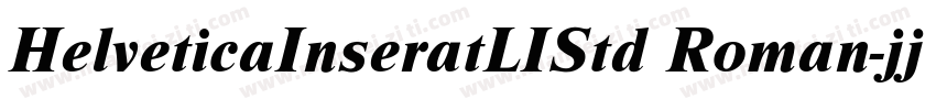 HelveticaInseratLIStd Roman字体转换